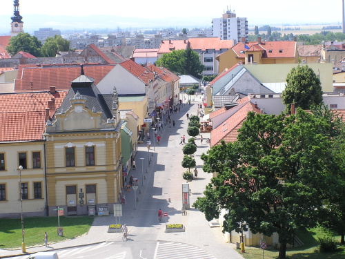 Pohľad na ulicu Československej armády