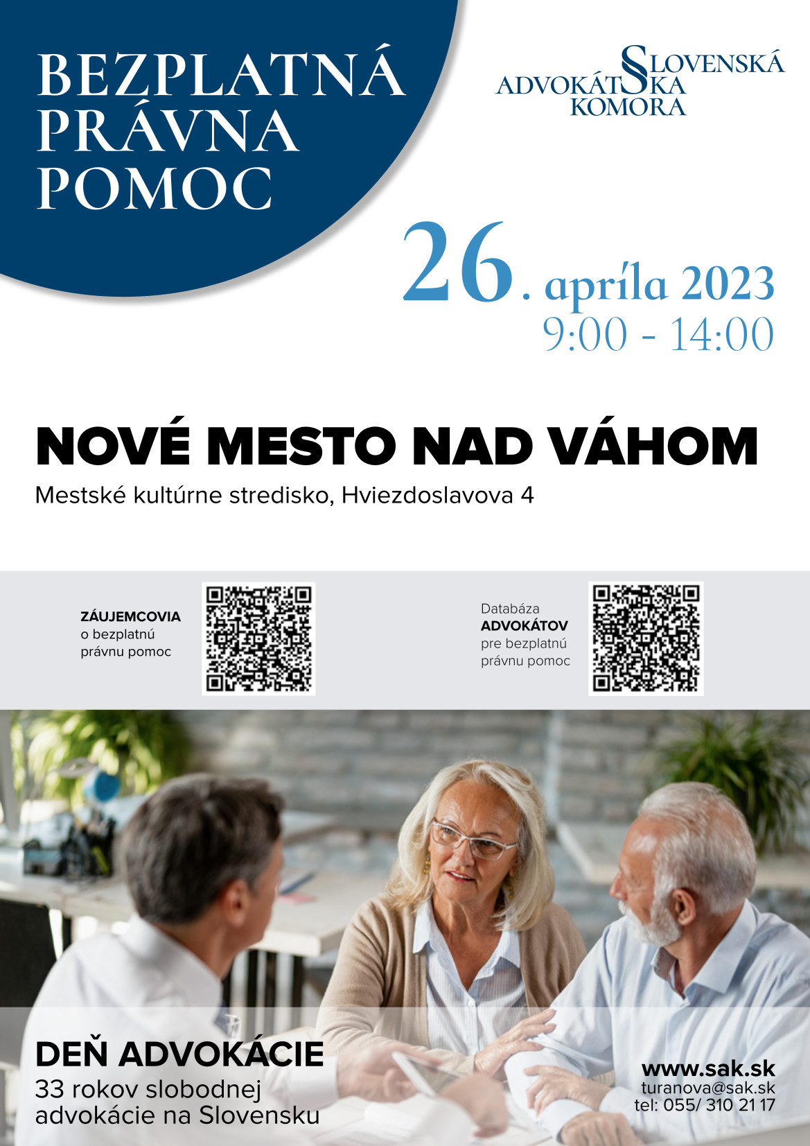 Bezplatná právna pomoc - deň advokácie