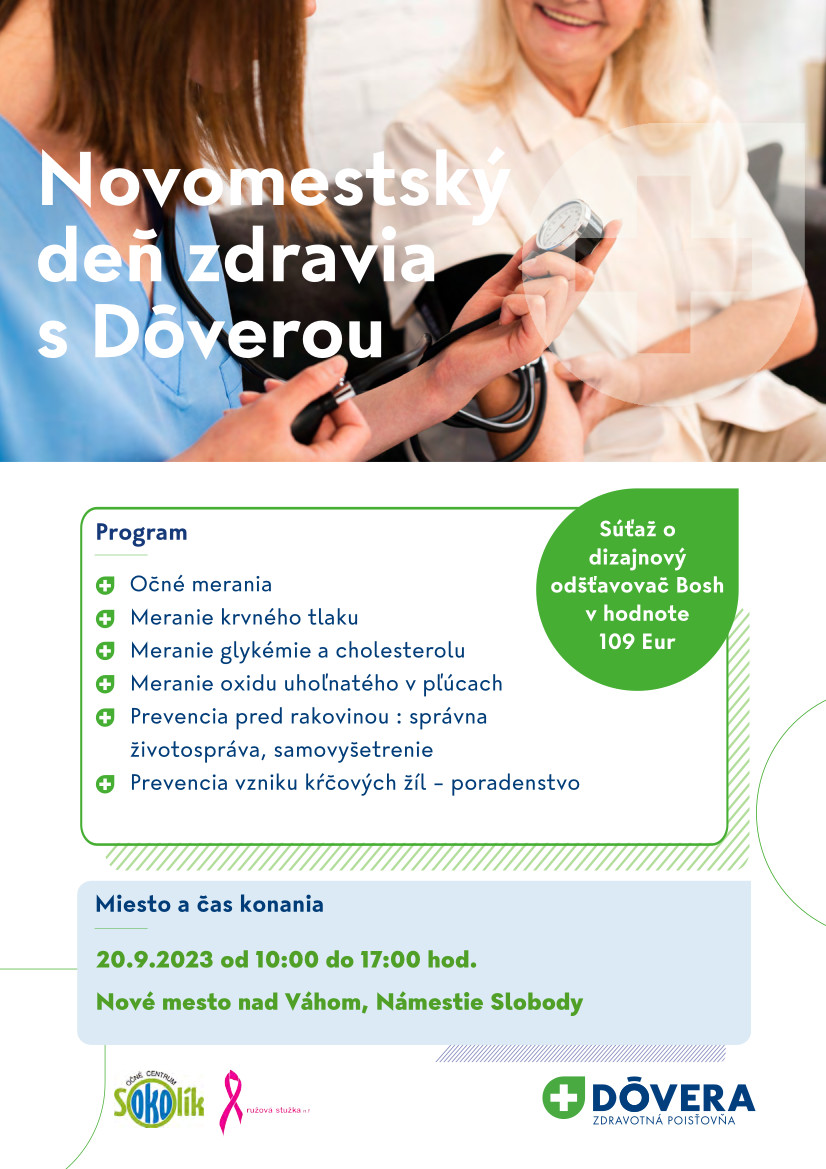 Novomestský ďen zdravia s Dôverou 2023