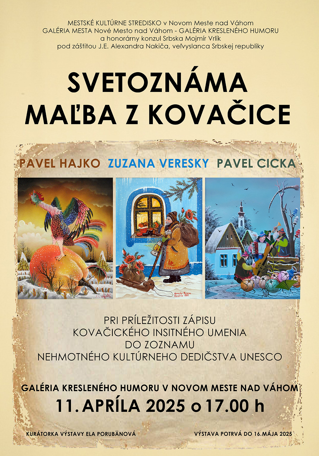SVETOZNÁMA MAĽBA Z KOVAČICE