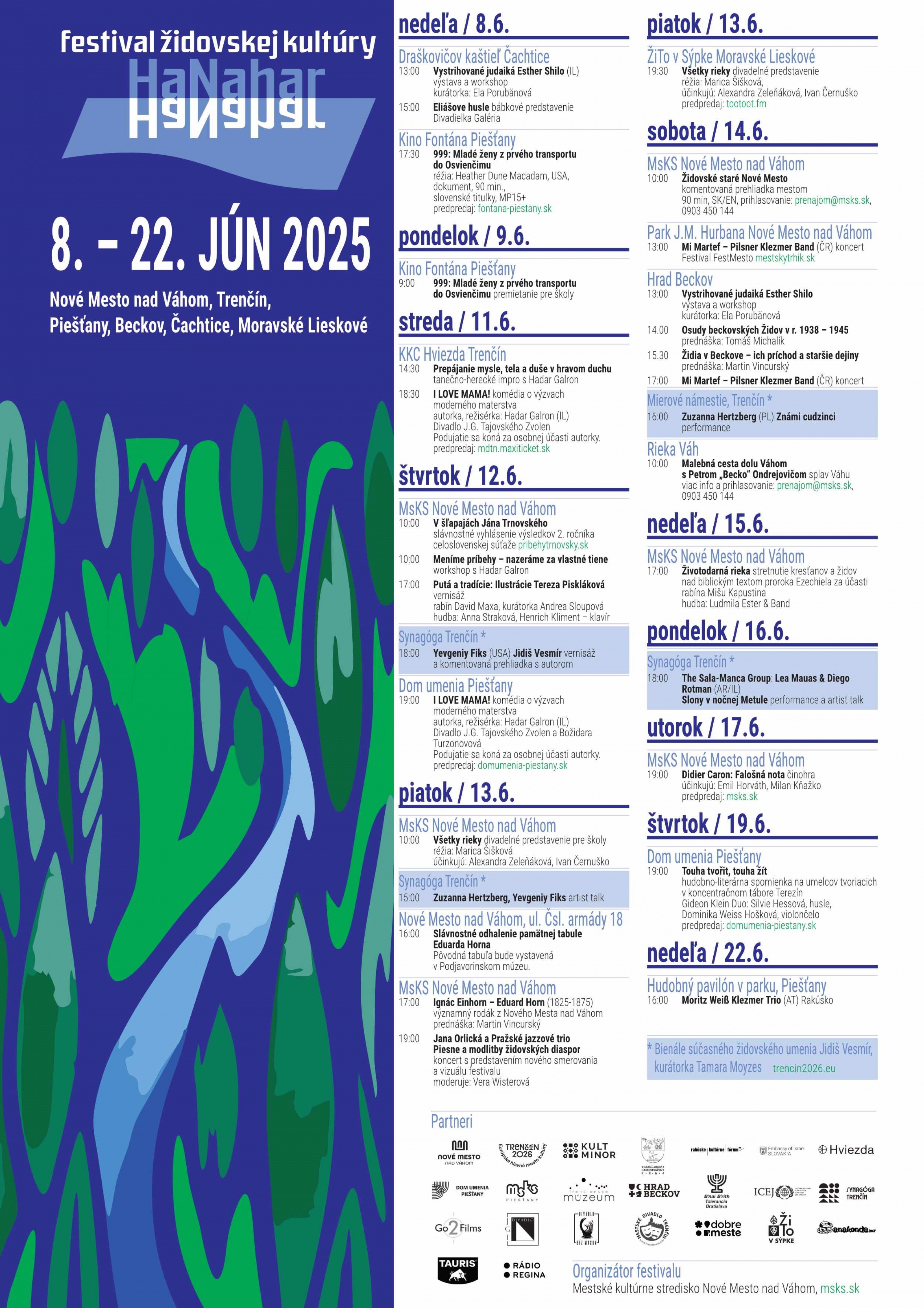 HaNahar: Festival židovskej kultúry 2025
