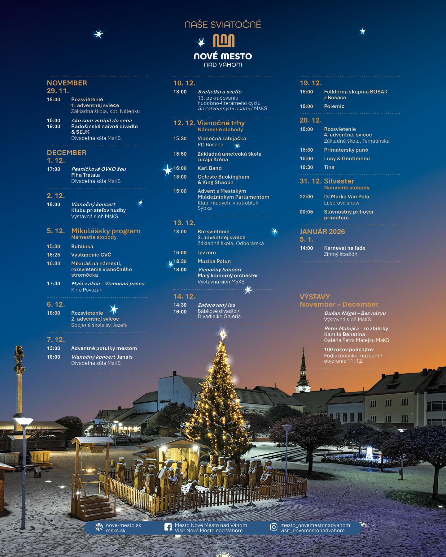 NAŠE SVIATOČNÉ NOVÉ MESTO NAD VÁHOM