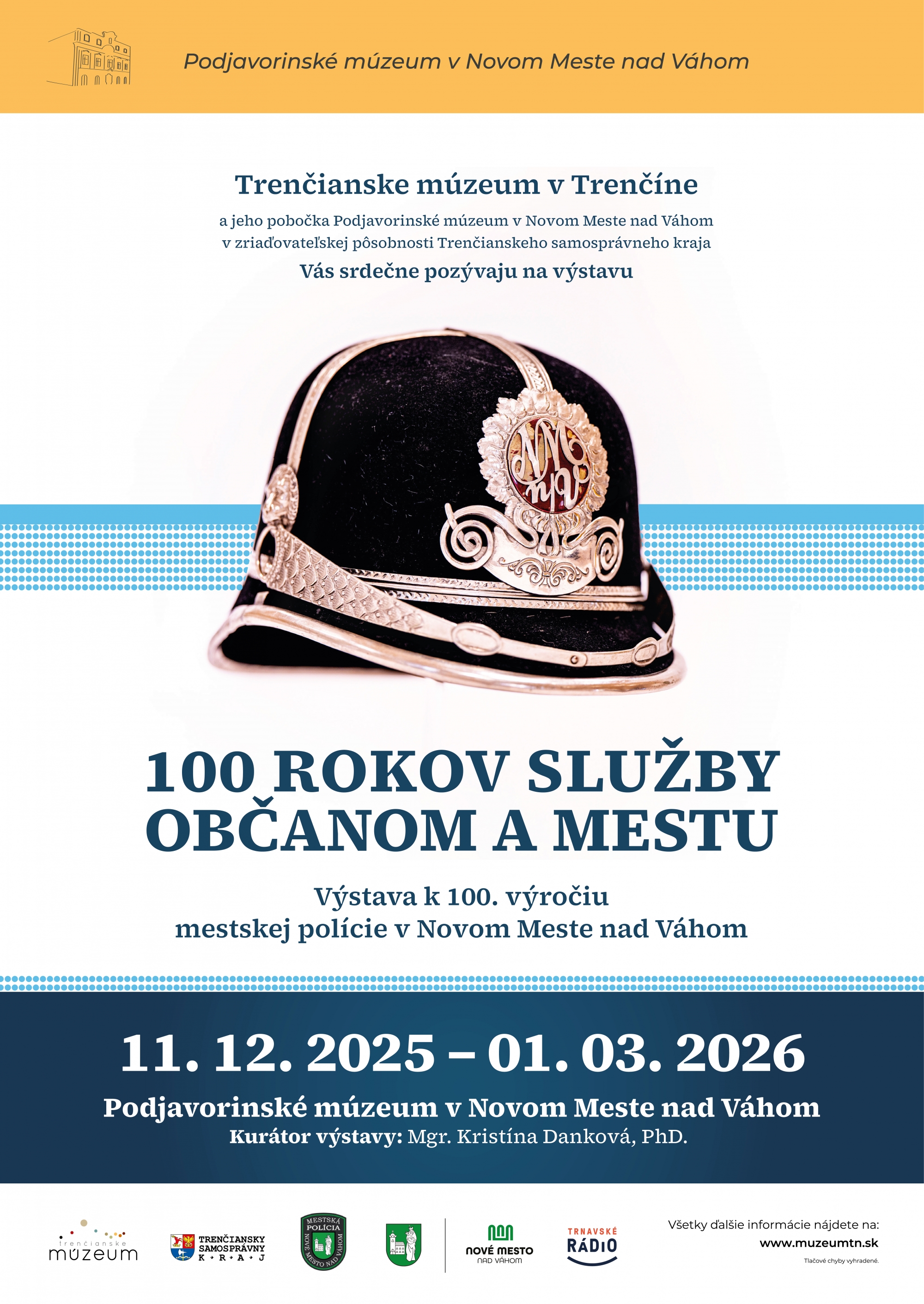 100 rokov Mestskej polície v Novom Meste nad Váhom