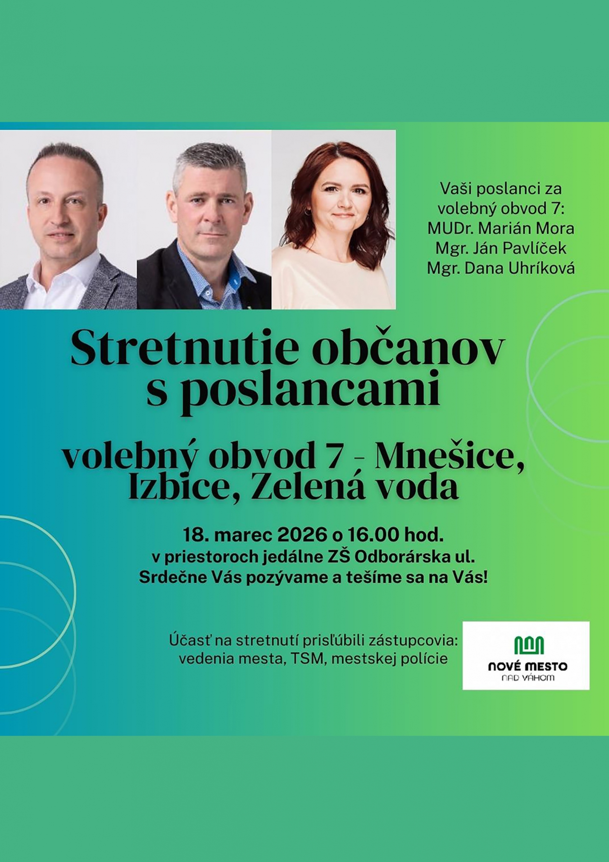 STRETNUTIE OBČANOV A POSLANCOV 