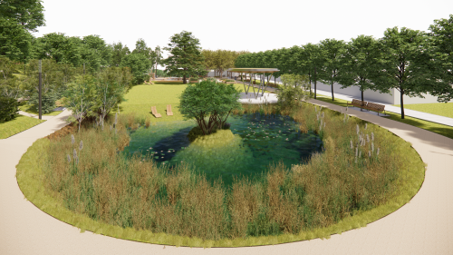 Park P. Matejku, autor vizualizácie -Pavol Drela - drelArch