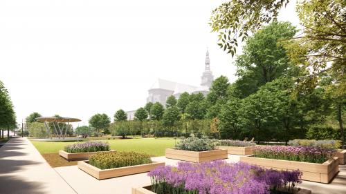 Park P. Matejku, autor vizualizácie -Pavol Drela - drelArch