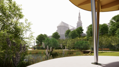 Park P. Matejku, autor vizualizácie -Pavol Drela - drelArch