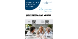 Bezplatná právna pomoc - Deň advokácie - 26.4.2023