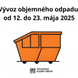 Vývoz objemného odpadu v termíne od 12. do 23. mája 2025