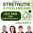 Pozvánka na stretnutie poslancov s občanmi – volebný obvod č. 3