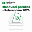 Hlasovací preukaz - Referendum 2026