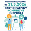 Participatívny komunitný rozpočet  - podávanie návrhov 