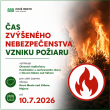 Vyhlásený čas zvýšeného nebezpečenstva vzniku požiaru od 10.7.2026