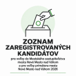 ZOZNAM ZAREGISTROVANÝCH KANDIDÁTOV pre voľby do Mestského zastupiteľstva mesta Nové Mesto nad Váhom pre voľby primátora mesta Nové Mesto nad Váhom