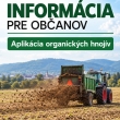 Oznámenie o aplikácii organických hnojív