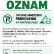 PRIPOMÍNAME OBMEDZENIE PARKOVANIA NA KMEŤOVEJ ULICI od  5.10.2026